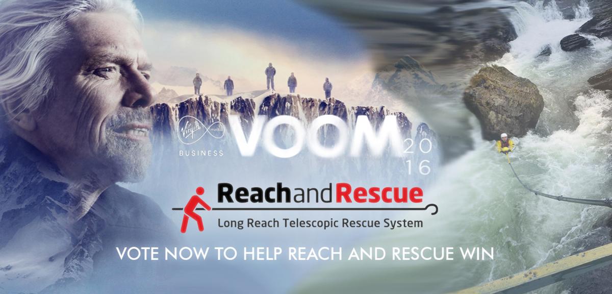 Virgin Media, #VOOM2016, Richard Branson, Win, Rescue Pole, Rescue Stick, Life Saving Equipment, Pitch